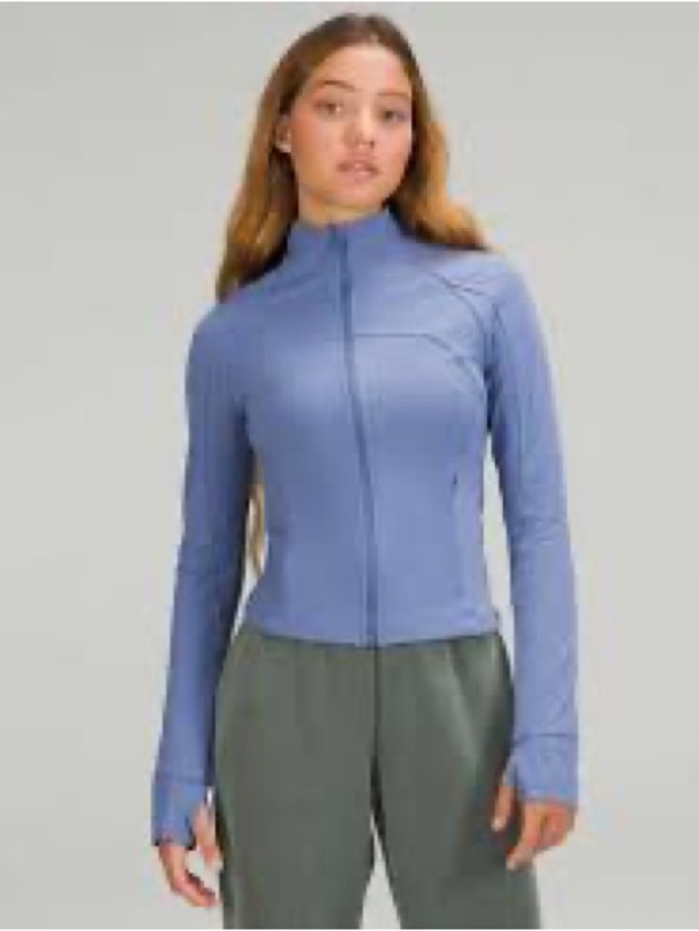 lululemon Nulu Define Cropped Jacket in Water Drop Size 0
